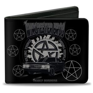 2606 Buckle-down Bifold Supernatural Wallet, Supernatural, 4.0 x 3.5 US